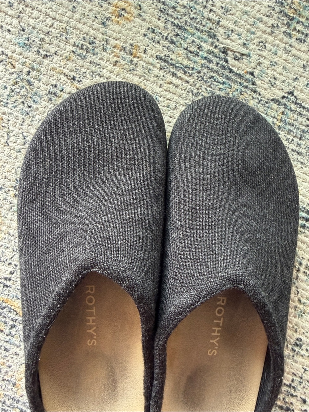 Rothy's Women's Casual Clog Shoes, Soft Black, Size 9 - Picture 3 of 7
